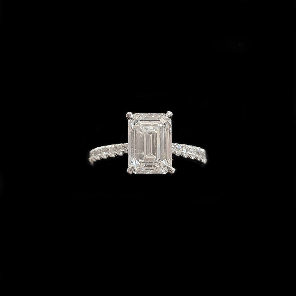 Platinum & Lab Grown Diamond Solitaire Ring
