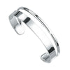 Sterling Silver Flat Torque Bangle
