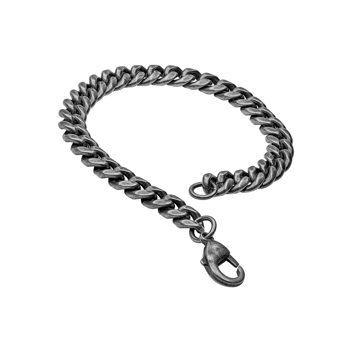 Stainless Steel Antique Plated Curb Bracelet