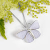 Sterling Silver Common Blue Butterfly Necklace