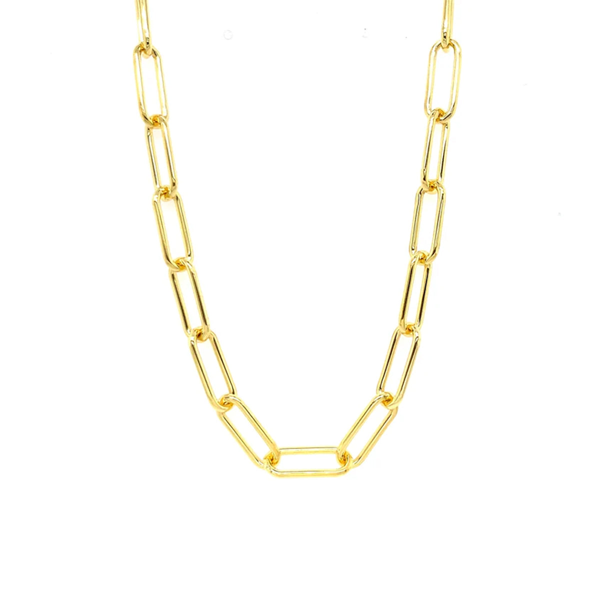 Sterling Silver & Gold Plated Chain Link Necklace