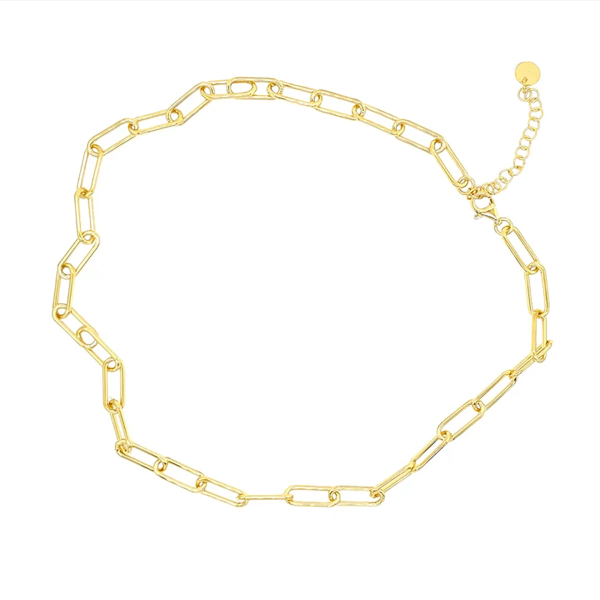 Sterling Silver & Gold Plated Chain Link Necklace