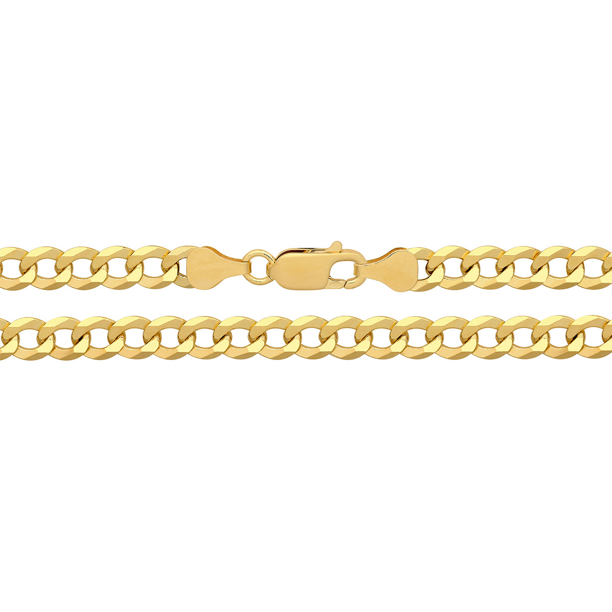 Sterling Silver & Gold Plated Heavy Curb Link Chain Bracelet