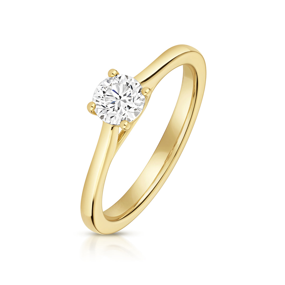 9ct Yellow Gold & Lab Grown Diamond 0.50ct Ring