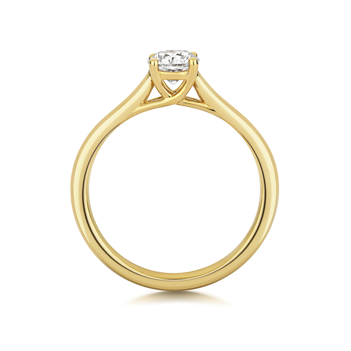 9ct Yellow Gold & Lab Grown Diamond 0.50ct Ring