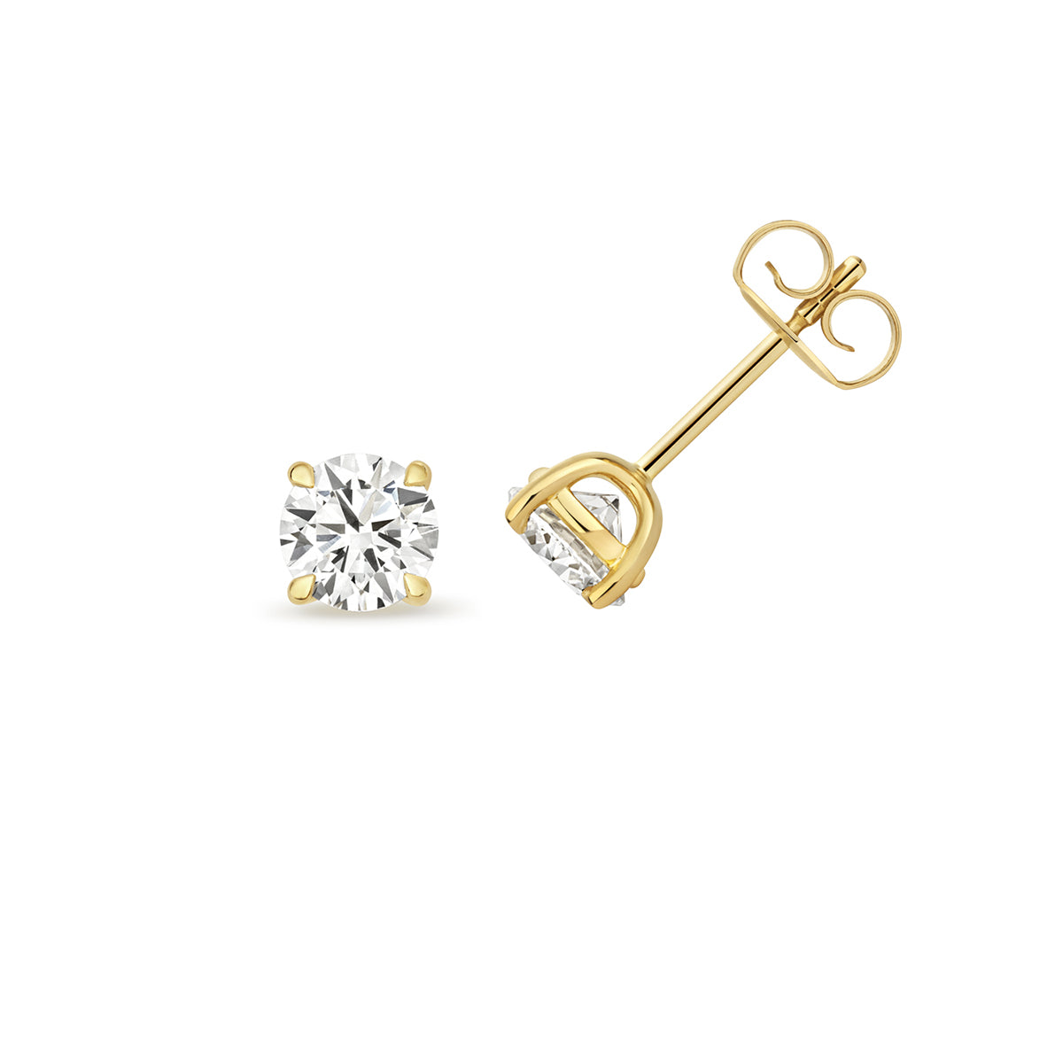 9ct Yellow Gold Lab Grown Diamond 1.50ct Stud Earrings