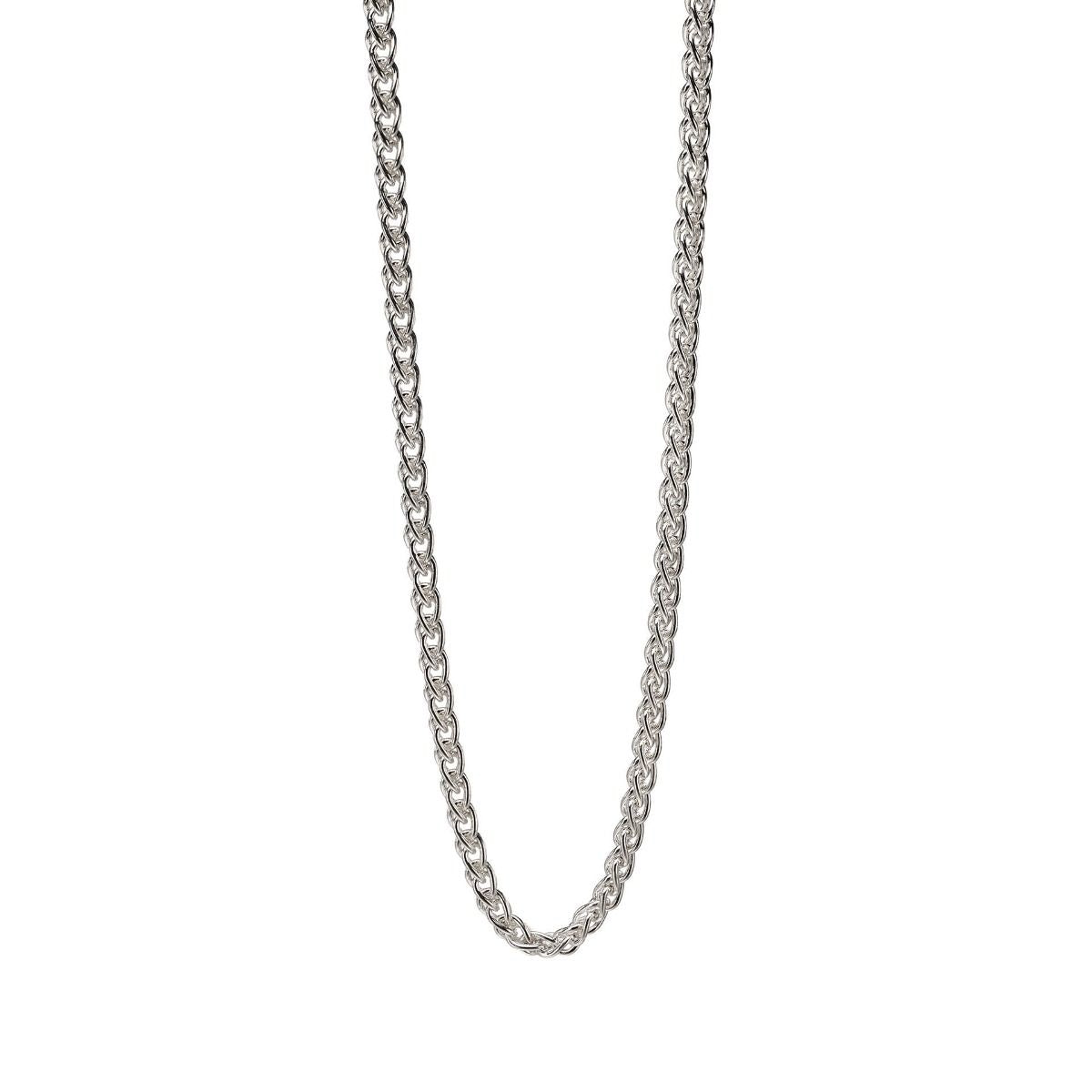 Sterling Silver Heavy Spiga Link Necklace
