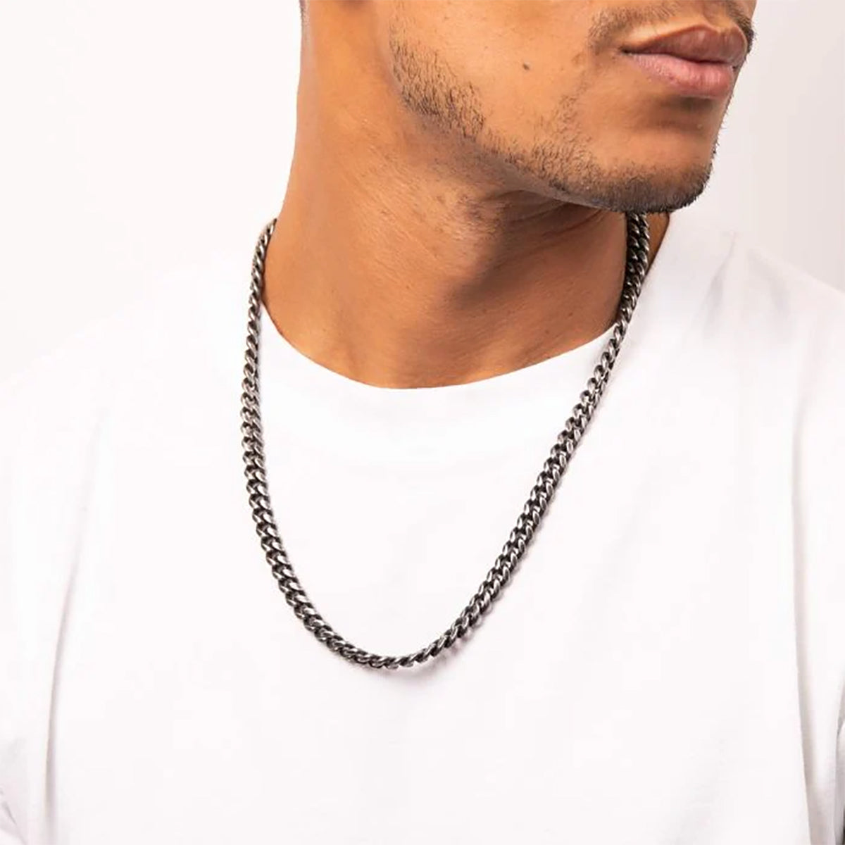 Antique Plated Stainless Steel Curb Link Chain