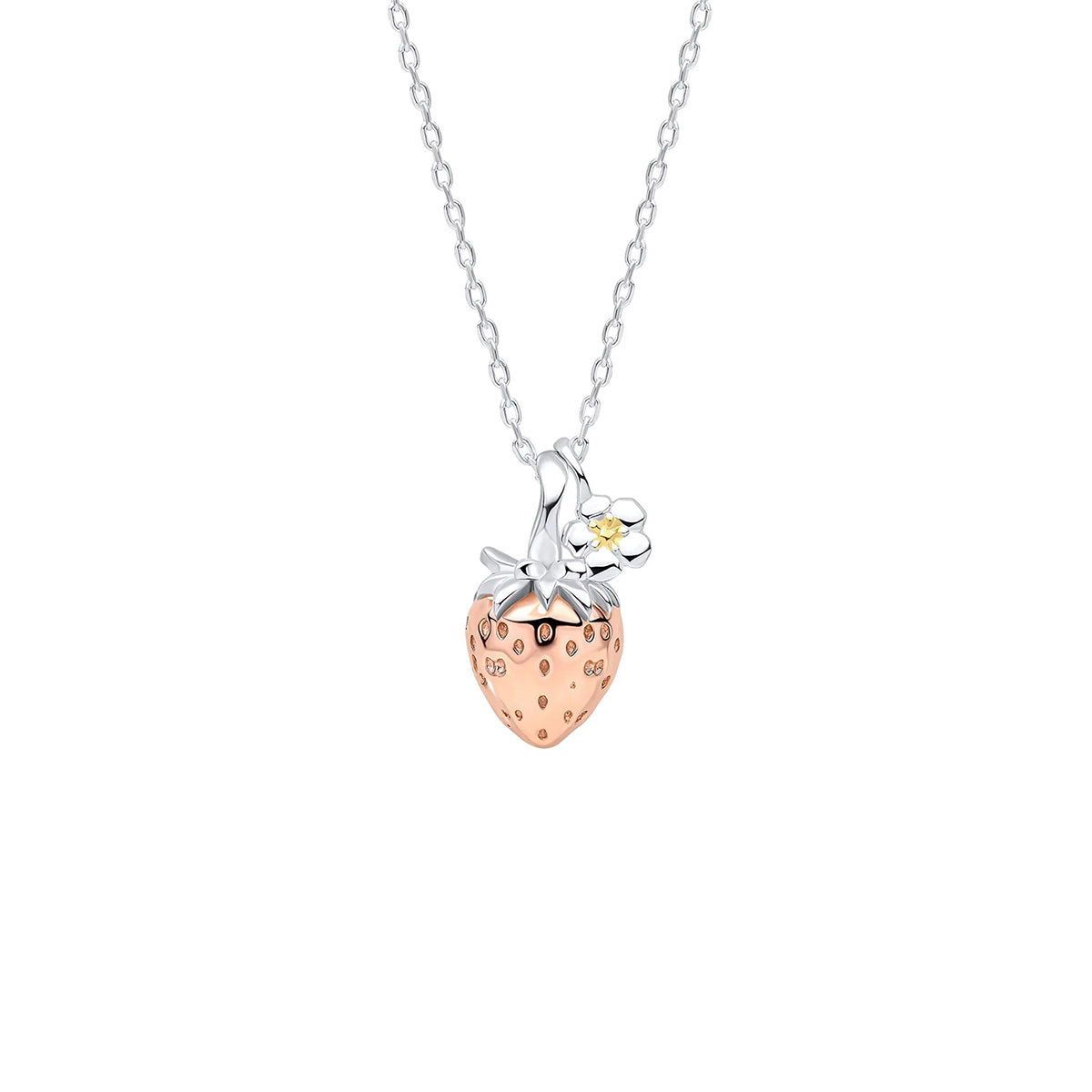 Laura Ashley Sterling Silver Strawberry Field Necklace