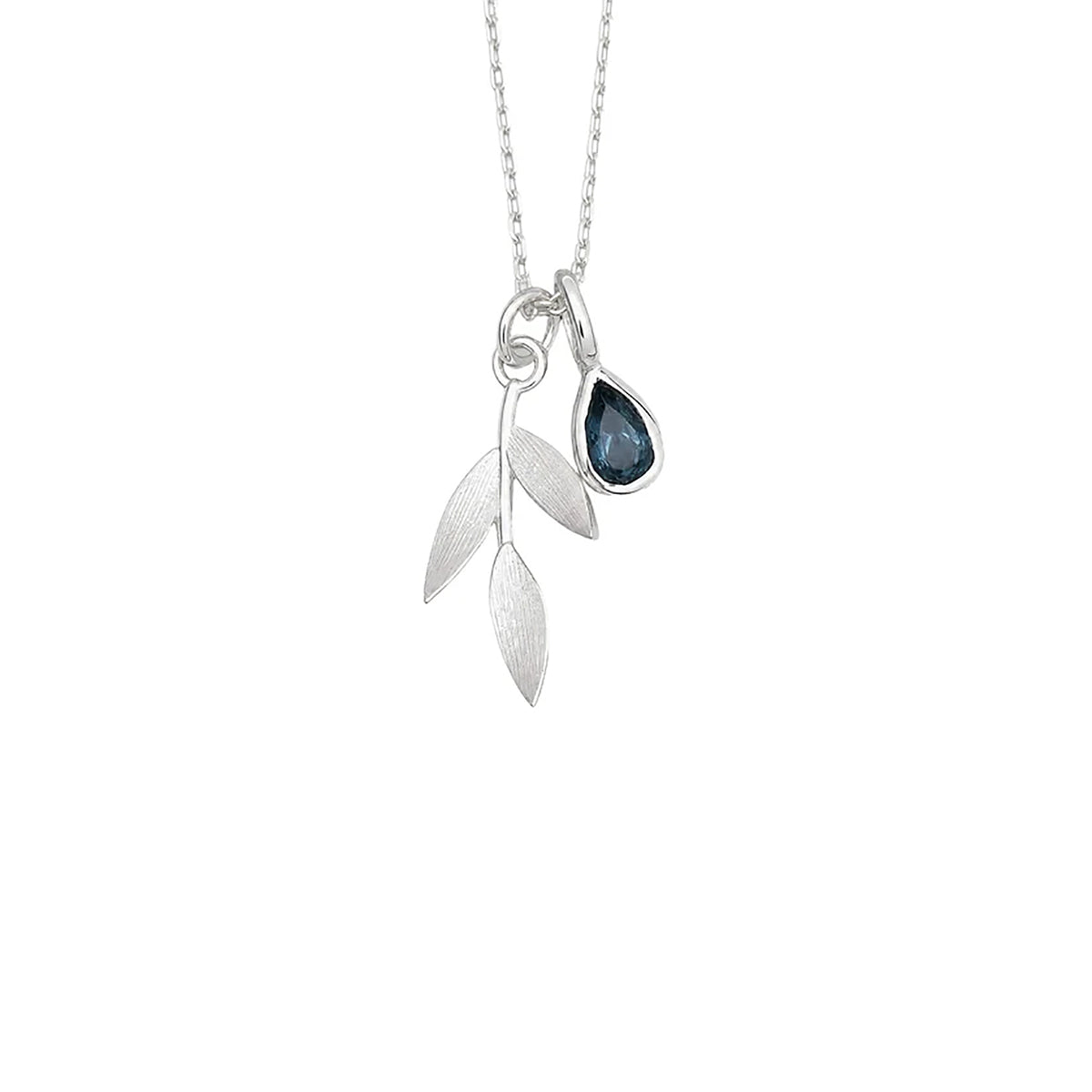 Laura Ashley Sterling Silver Asha Leaf Necklace
