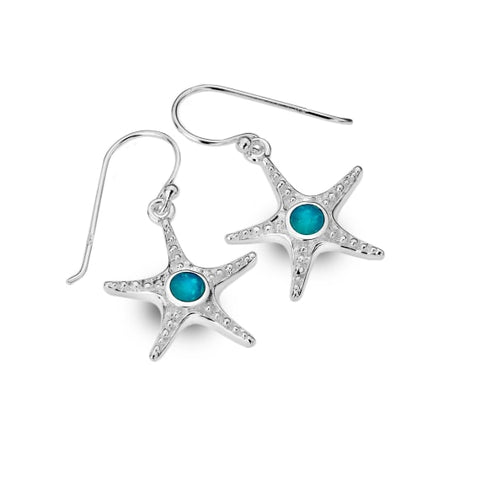 Sterling Silver and Turquoise Drop Earrings