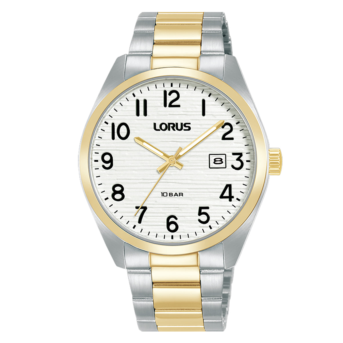 Lorus Gent's Two-Tone Clear Dial Watch RH912RX9