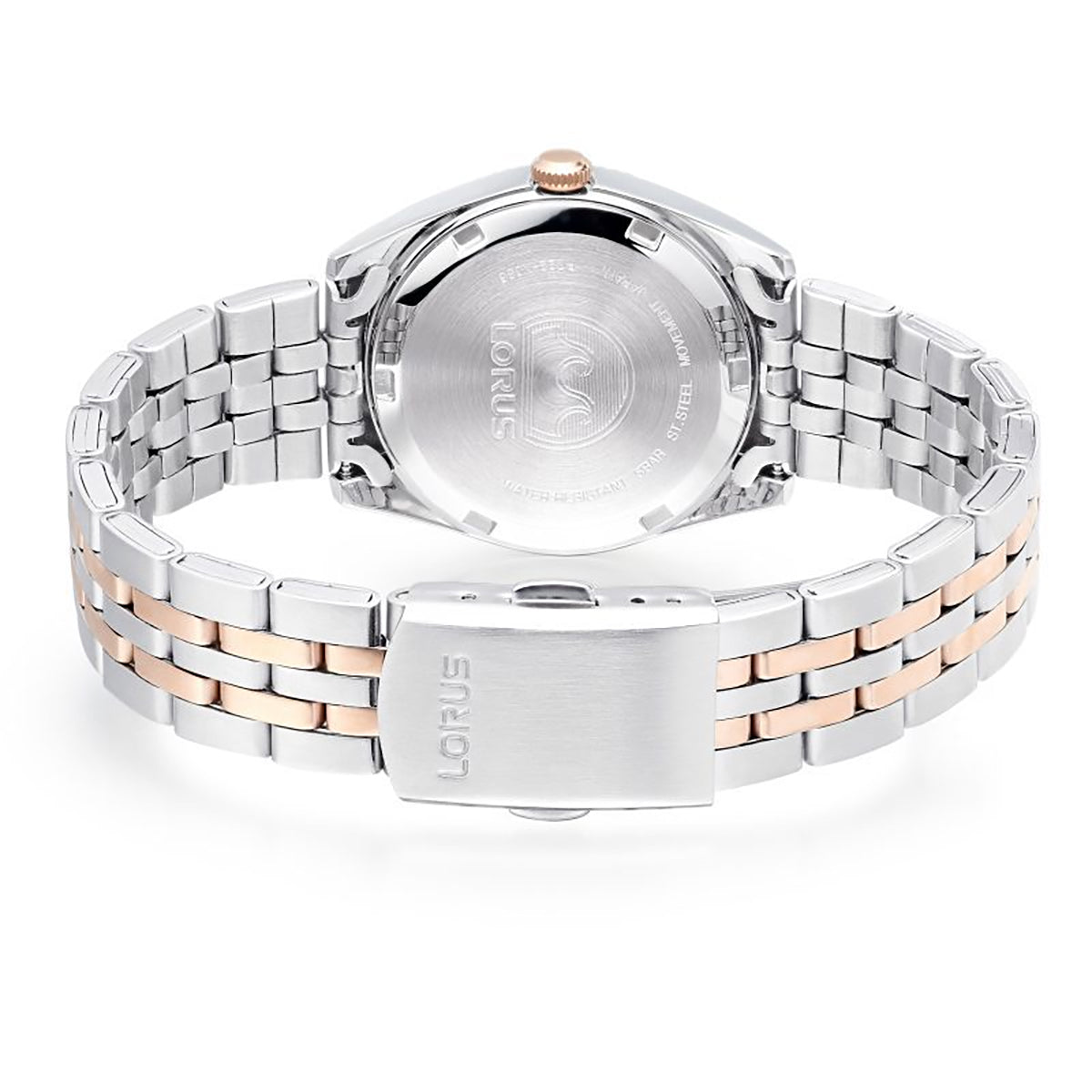 Lorus Ladies Rose Gold & Stainless Steel Watch RJ282BX9
