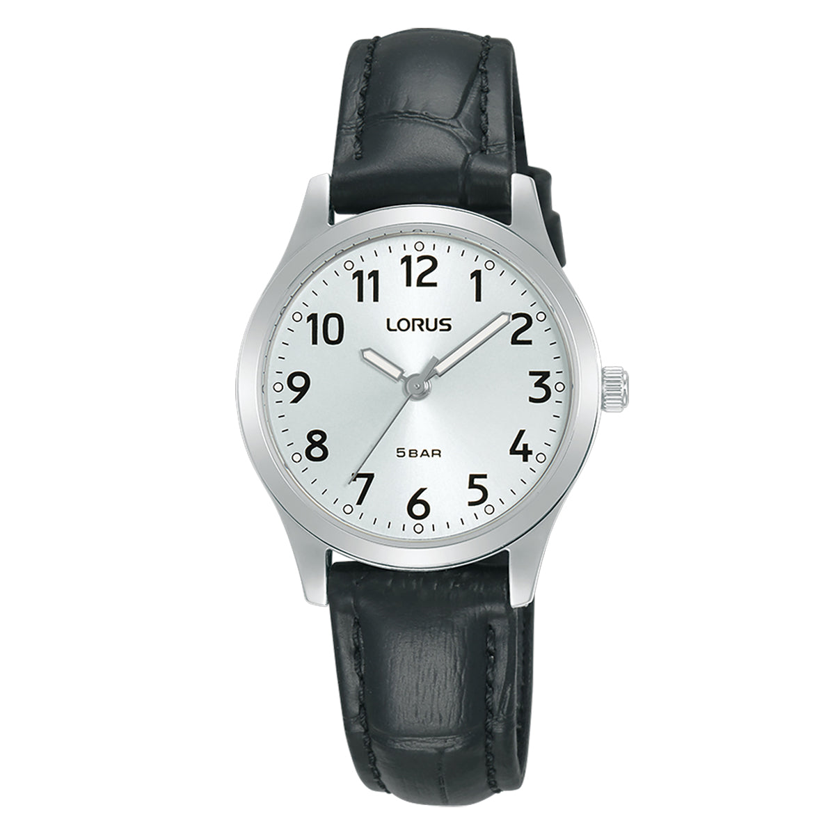 Lorus Ladies Clear Dial & Leather Strap Watch RRX19JX9