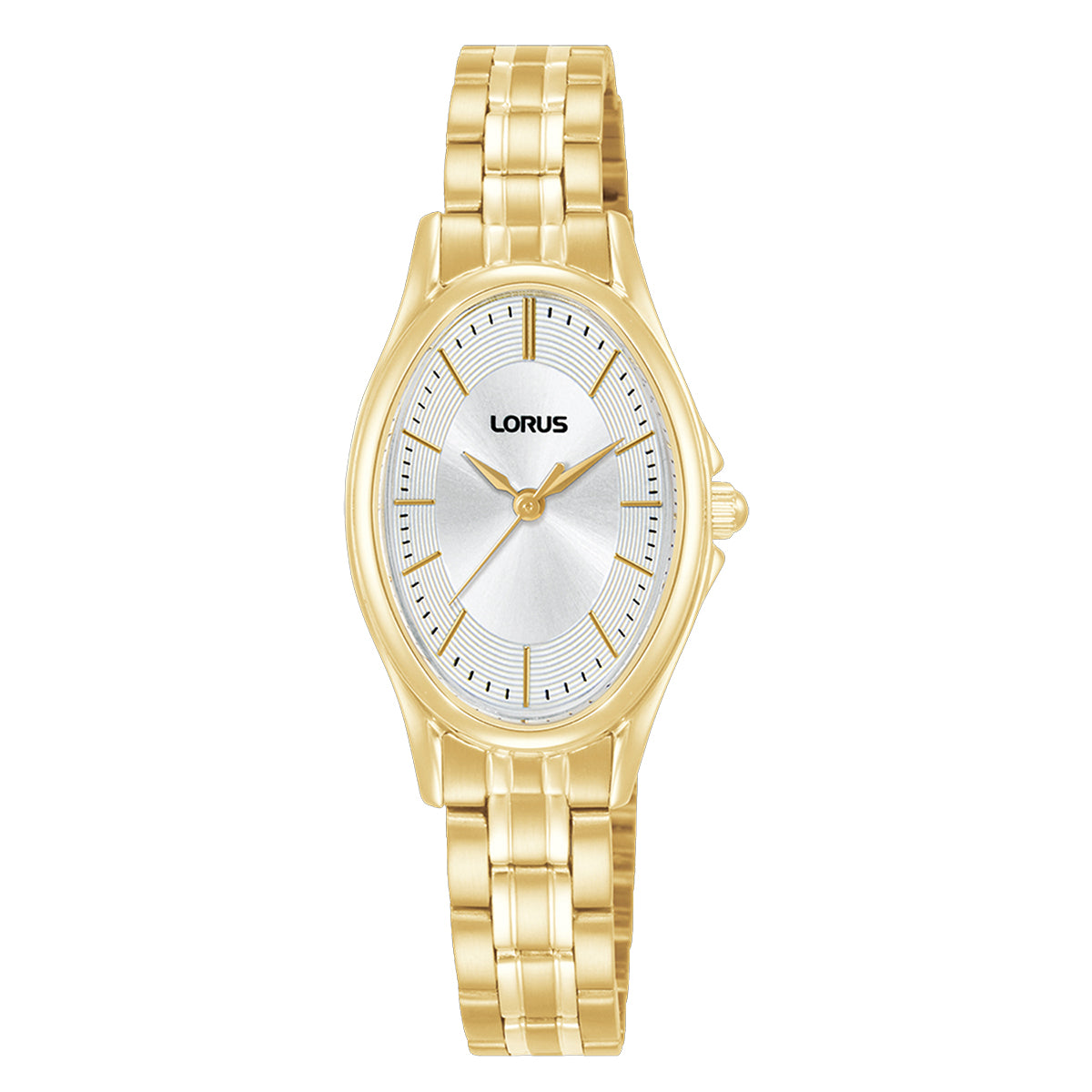 Lorus Ladies Gold Tone Oval Dial Watch RRX88JX9