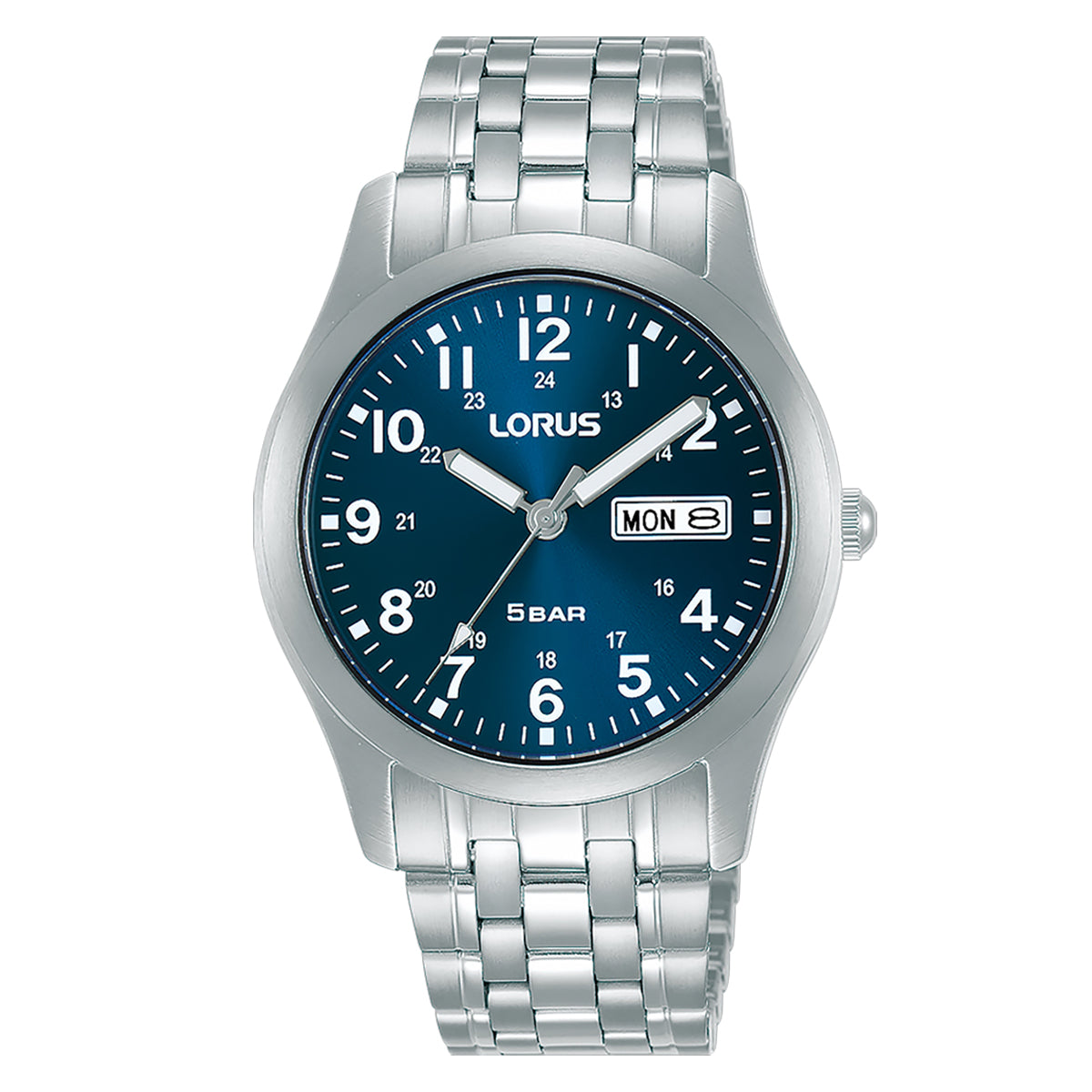 Lorus Men's Blue Clear Dial Watch RXN77DX9