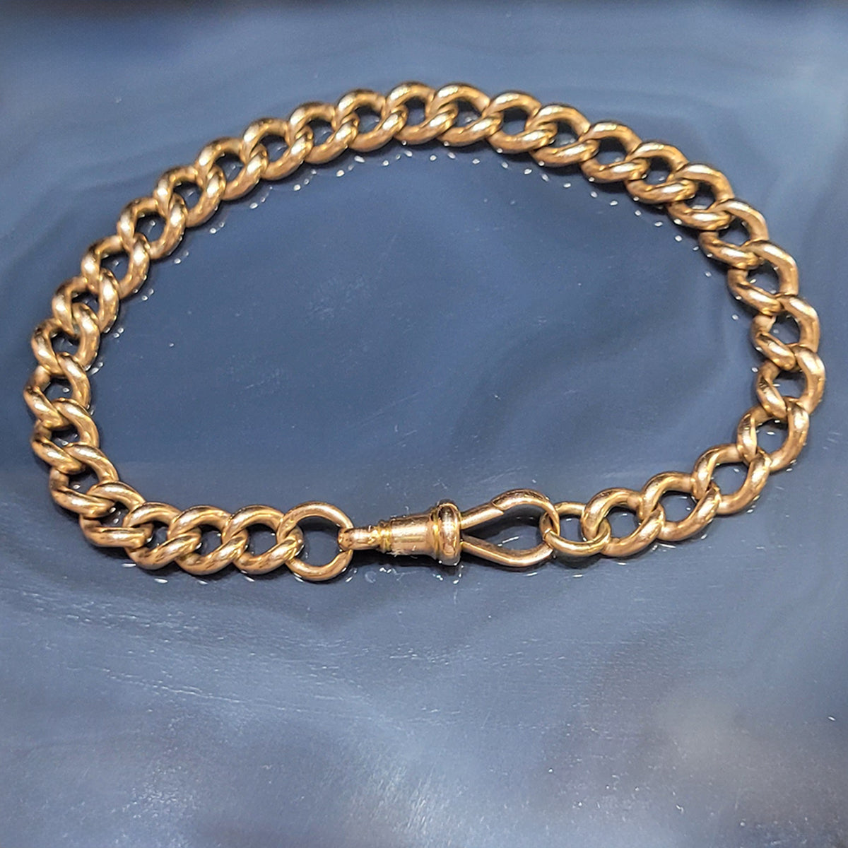 Secondhand 9ct Rose Gold Curb Link Bracelet