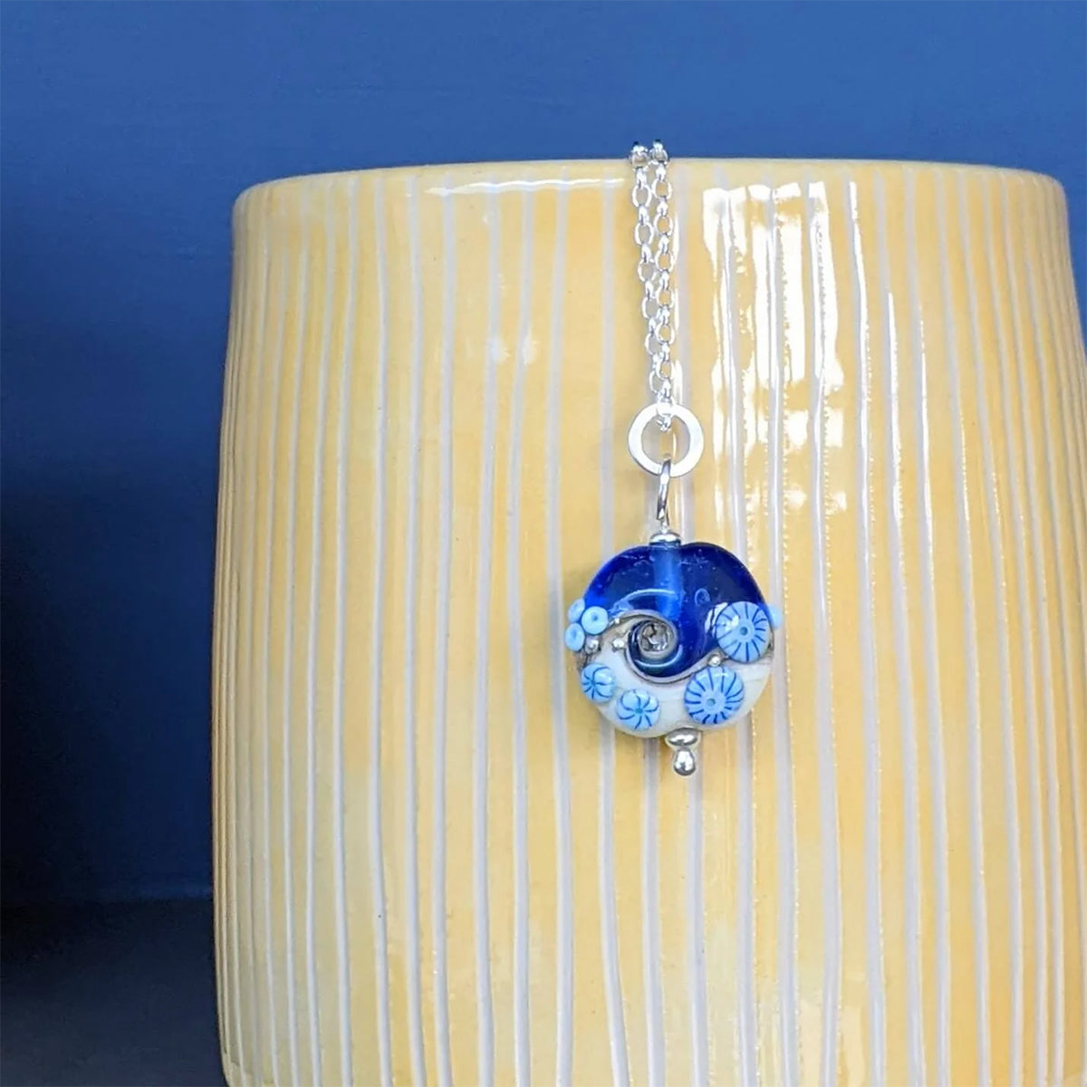 Beach Art Glass - Beyond the Sea Beach Babe Pendant
