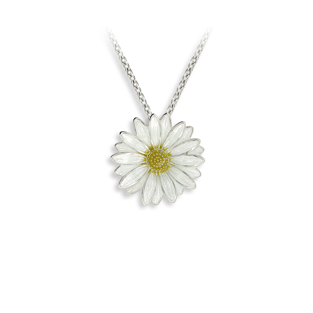 Nicole Barr Enamel Daisy Necklace