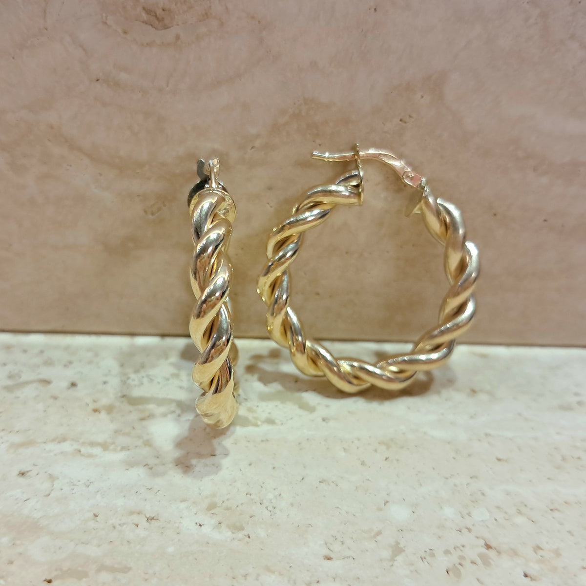 9ct Yellow Gold Hoop Earrings