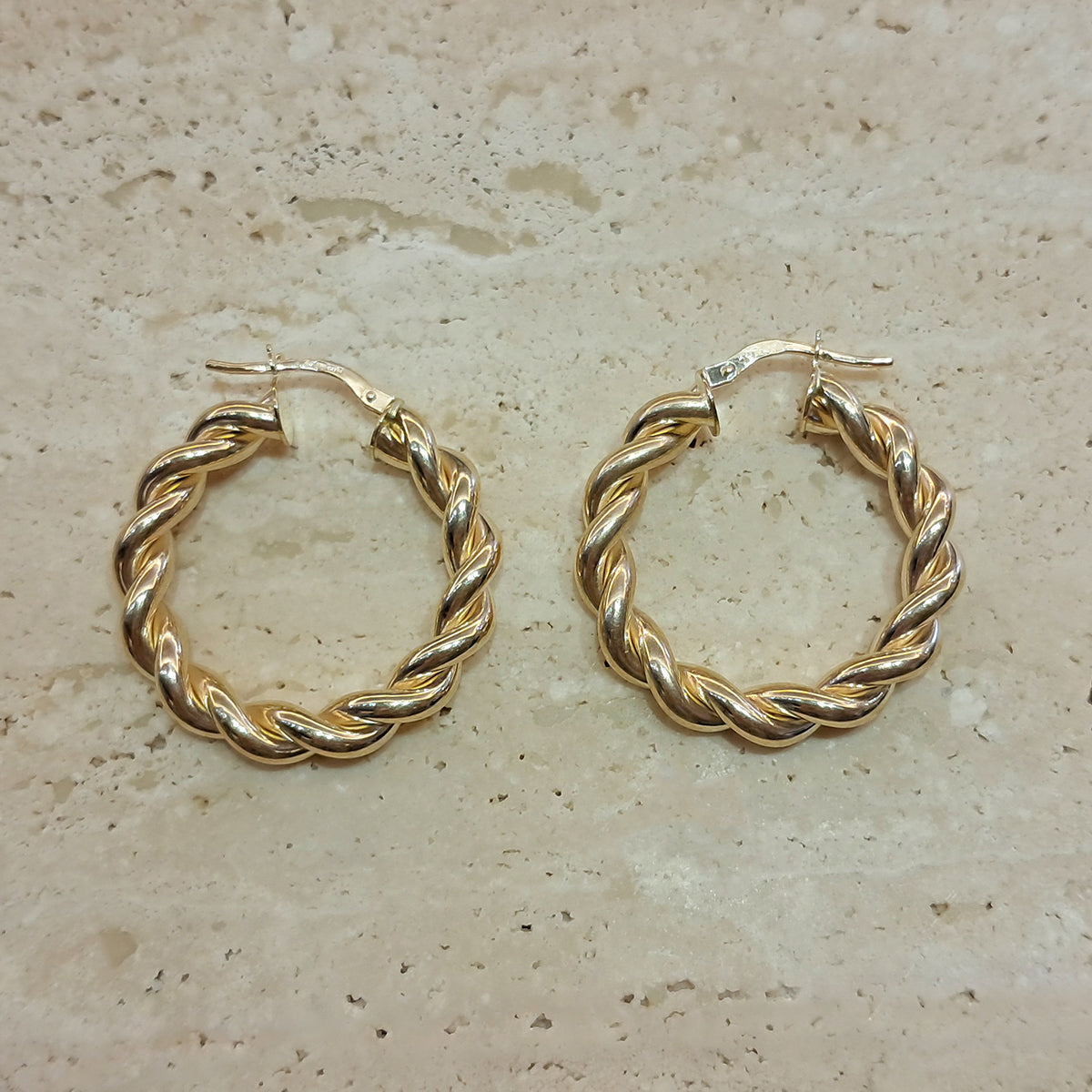 9ct Yellow Gold Hoop Earrings