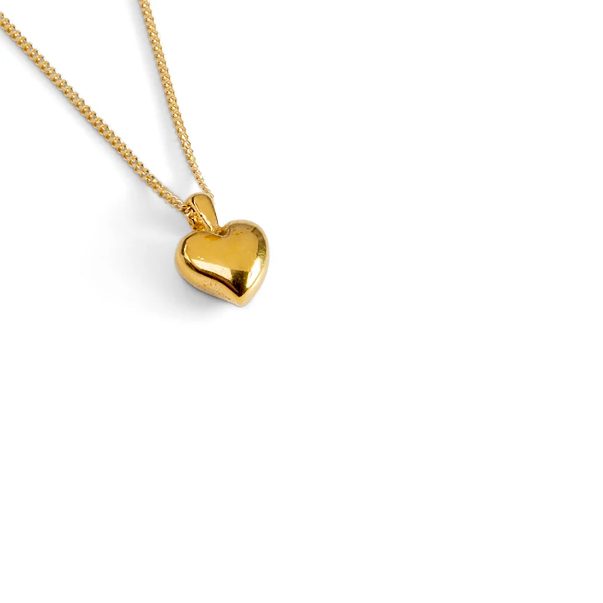Sterling Silver & Gold Plated Heart Pendant Necklace