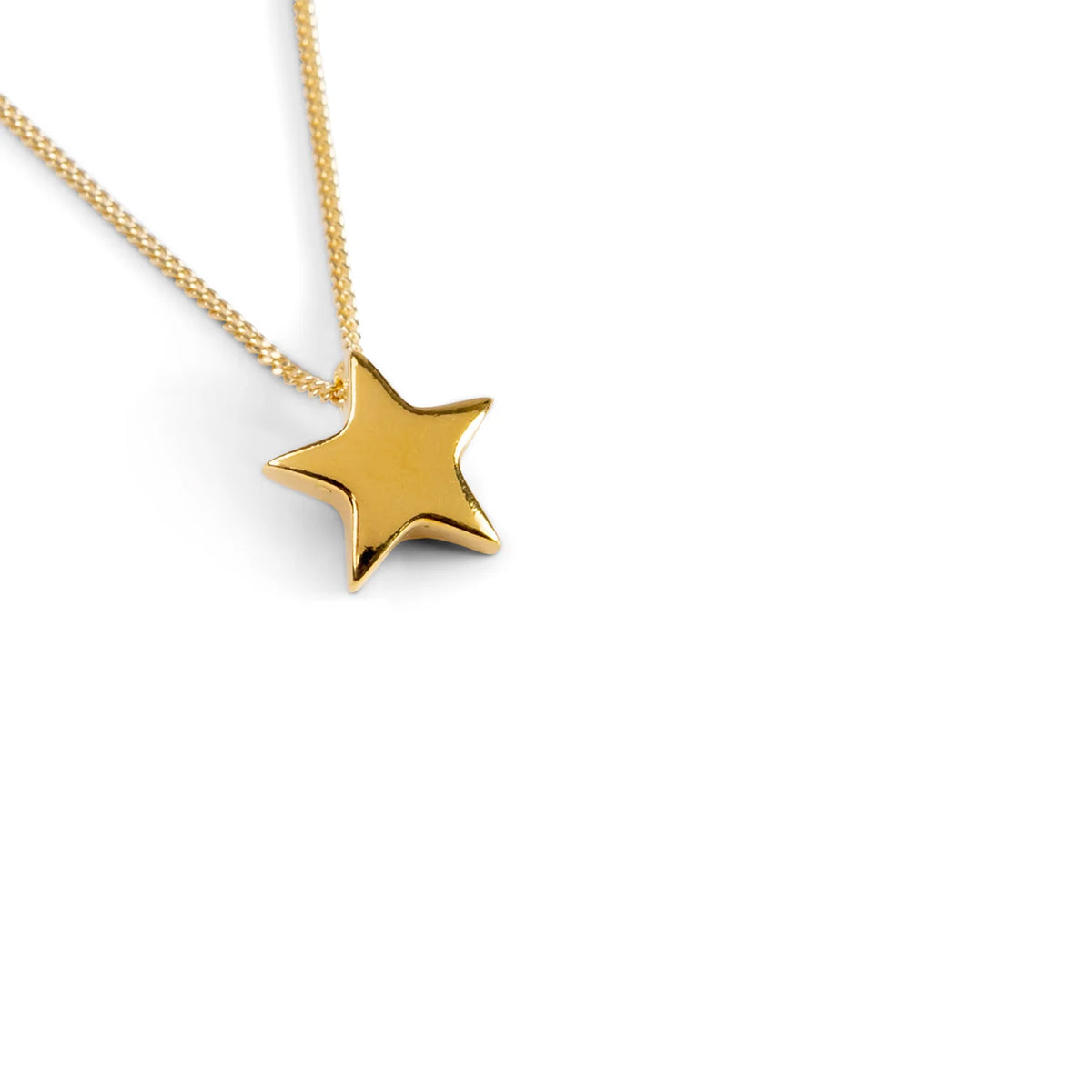 Sterling Silver & Gold Plated Star Necklace