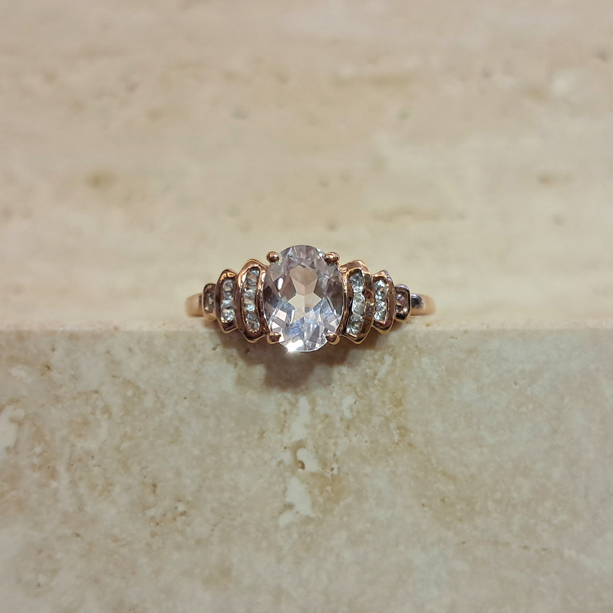 Secondhand 9ct Yellow Gold Phenakite Ring