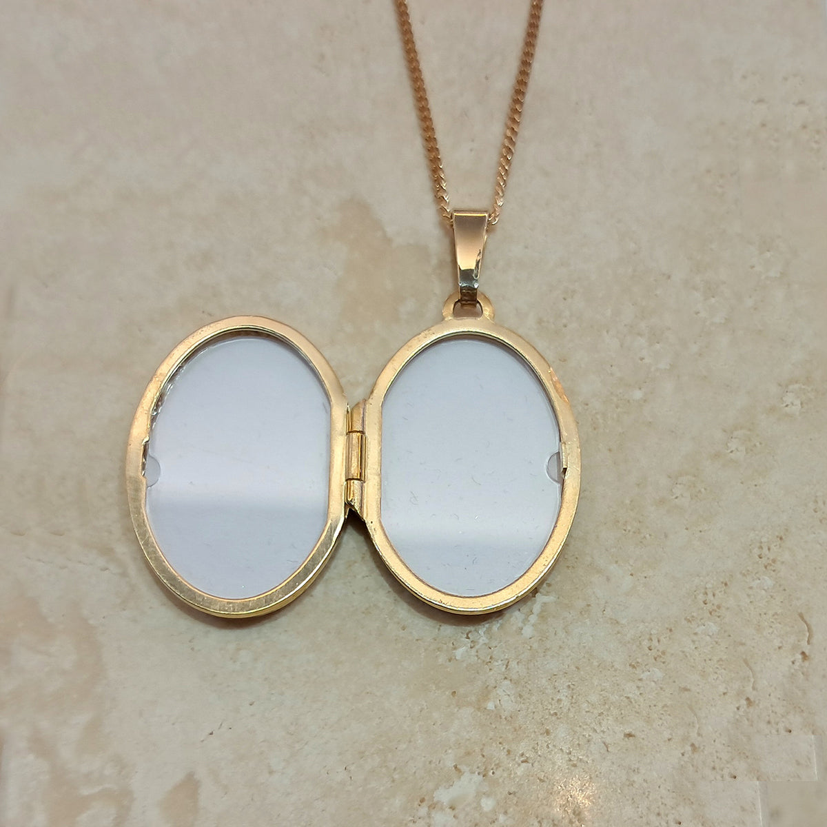 9ct Yellow Gold Locket with Chain