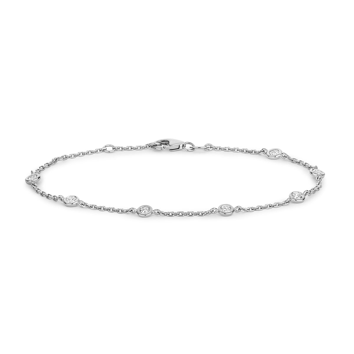 Sterling Silver & Lab Grown Diamond Bracelet