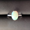 Secondhand Opal & Diamond Ring