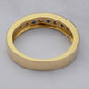 9ct Yellow Gold Sapphire & Diamonds Eternity Ring