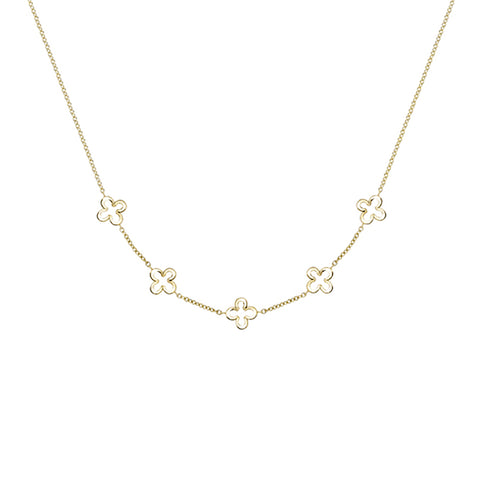 9ct Yellow Gold Classic Motifs Necklet