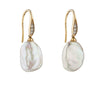 9ct Yellow Gold Pearl and Diamond Earrings