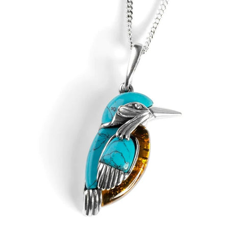 Sterling Silver Kingfisher Necklace