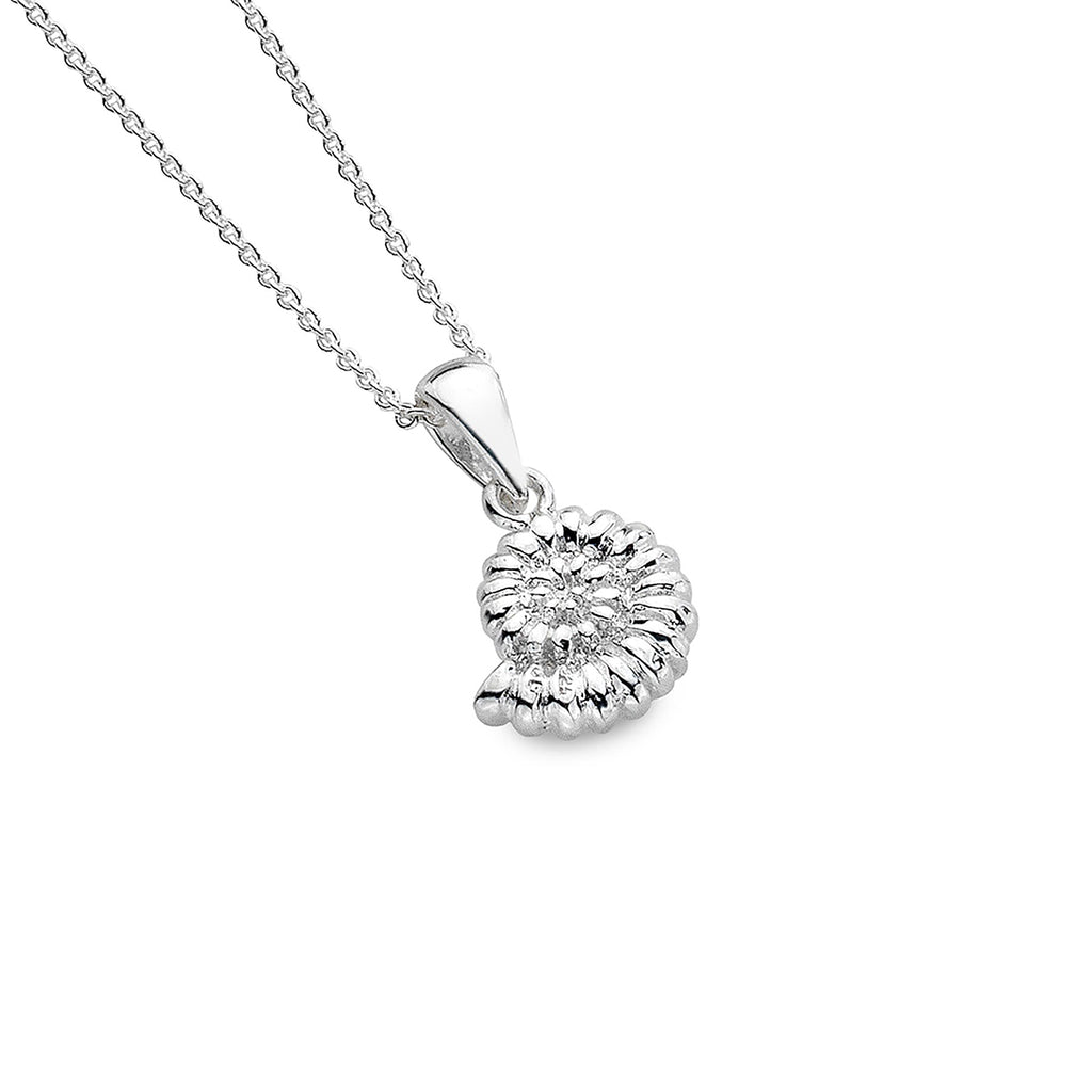 Sterling Silver Ammonite Pendant Necklace
