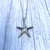 Sterling Silver Medium Starfish Pendant Necklace