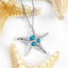 Sterling Silver and Turquoise Starfish Necklace