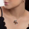 Sterling Silver and Amber Sea Turtle Necklace