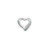 Sterling Silver & Cubic Zirconia Heart Pendant Necklace