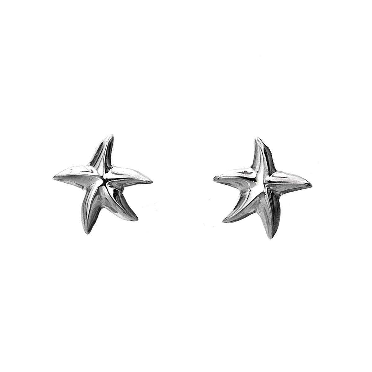 Sterling Silver Starfish Earrings